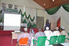 SURV. WINSTON AYENI (THE FORMER REGISTRAR OF SURCON) DELIVERING A LECTURE DURING THE SURCON 2019 COUNCIL RETREAT HELD IN YANKARI GAMES RESERVE, BAUCHI STATE