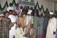 CROSS SECTION OF COUNCIL MEMBERS AND OTHER DIGNITRIES WITH THE GALADIMA BAUCHI DURING THE 2019 SURCON COUNCIL RETREAT HELD IN YANKARI GAME RESERVE, BAUCHI STATE